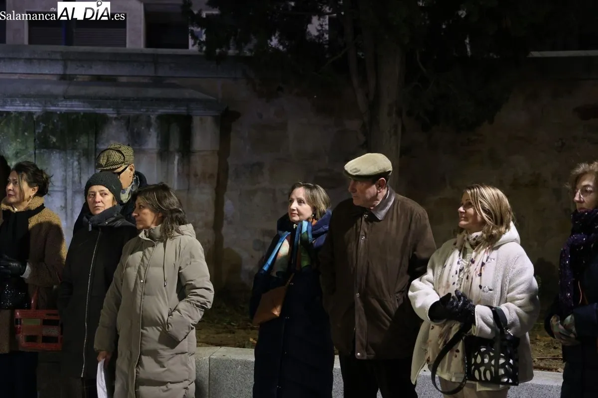 VII homenaje vecinal a Tomás Bretón en la plaza que lleva su nombre en Salamanca. Fotos: David Sañudo
