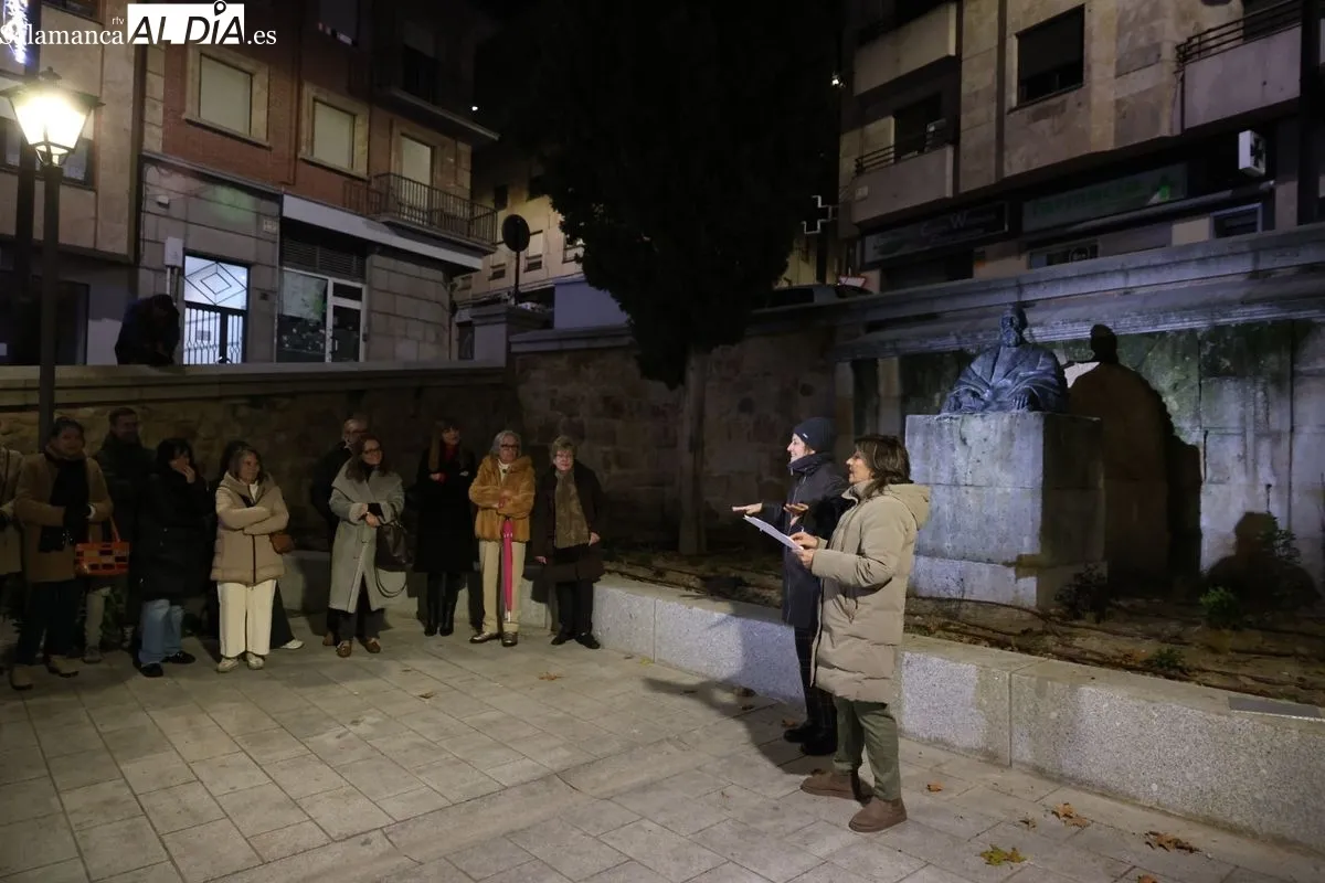 VII homenaje vecinal a Tomás Bretón en la plaza que lleva su nombre en Salamanca. Fotos: David Sañudo