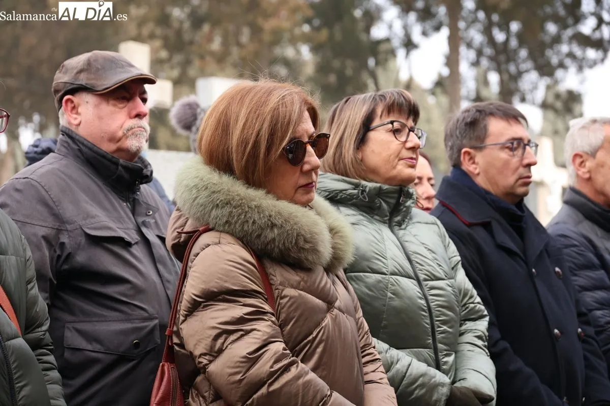 Homenaje a Unamuno en el cementerio San Carlos Borromeo de Salamanca. Fotos: David Sañudo