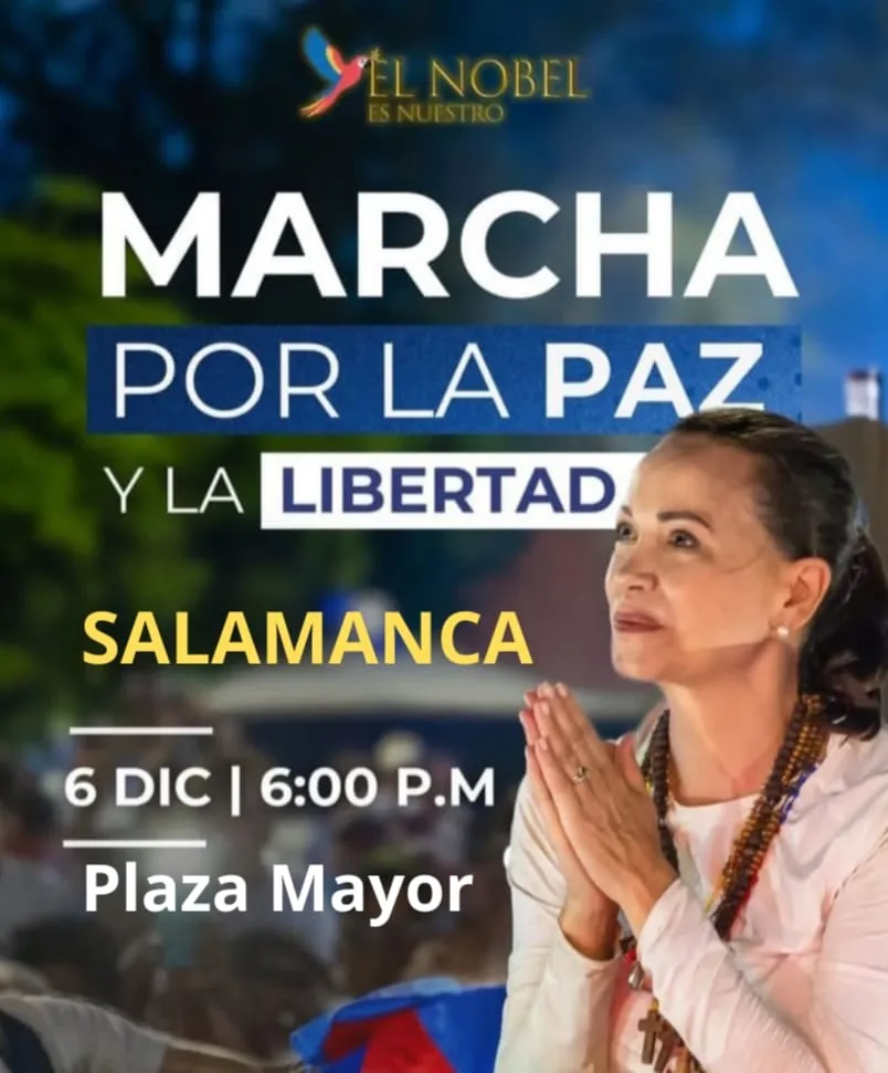 Foto 2 - La comunidad venezolana convoca una manifestaci&oacute;n 'Por la Libertad' este s&aacute;bado en Salamanca