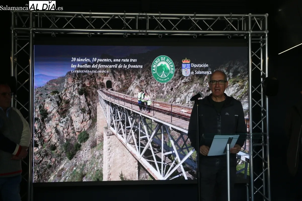 Presentación del tramo corto de Camino de Hierro en el muelle de Vega Terrón en La Fregeneda / CORRAL
