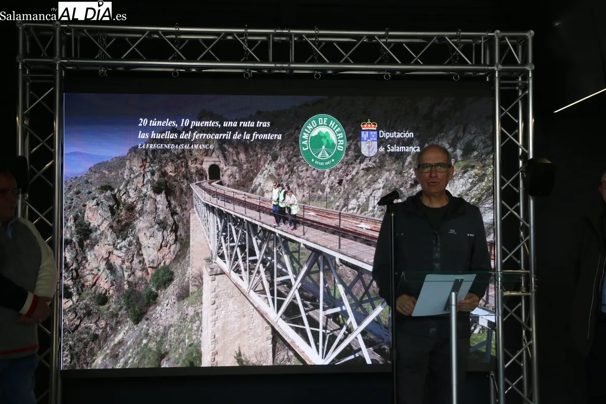Presentación del tramo corto de Camino de Hierro en el muelle de Vega Terrón en La Fregeneda / CORRAL