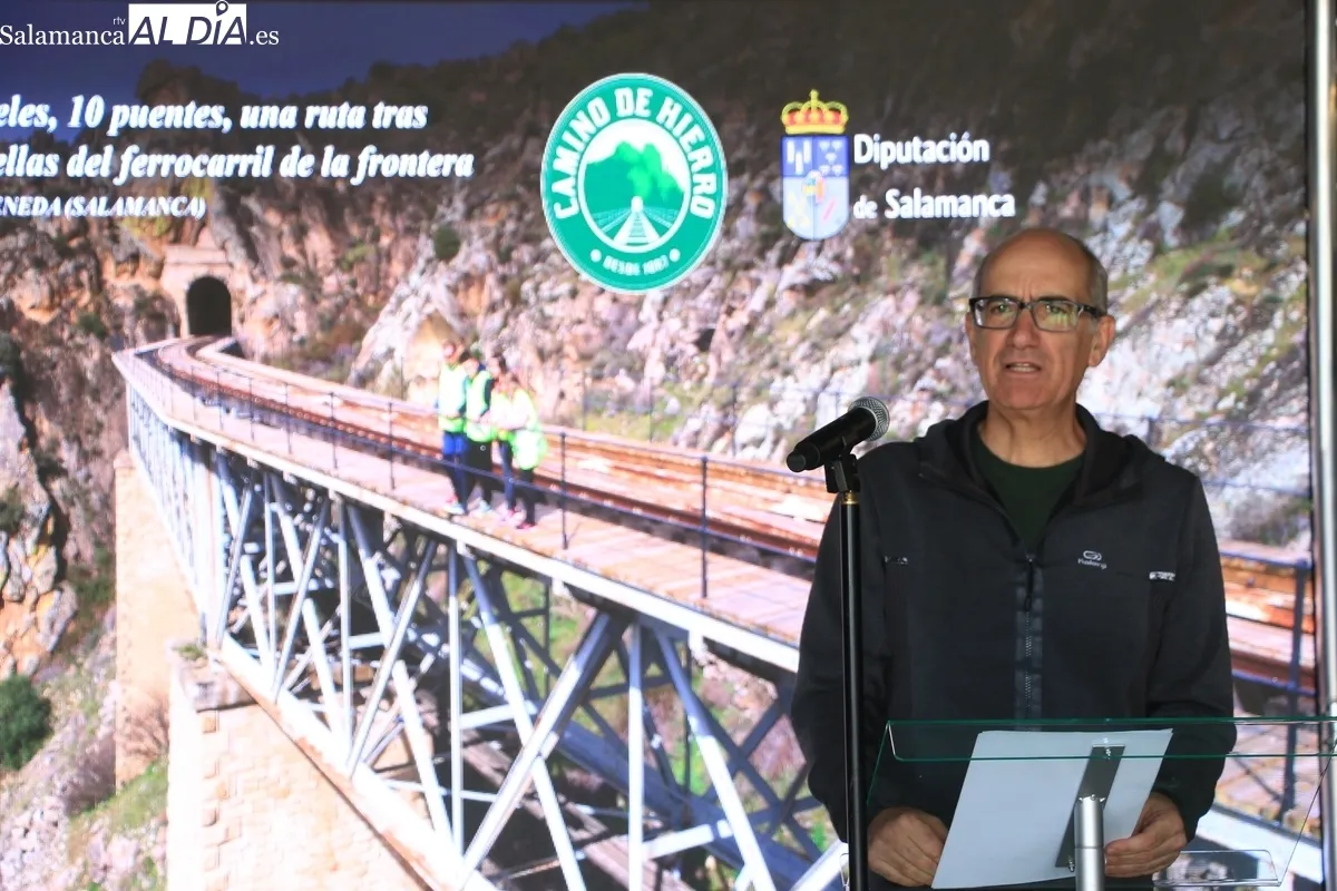 Presentación del tramo corto de Camino de Hierro en el muelle de Vega Terrón en La Fregeneda / CORRAL