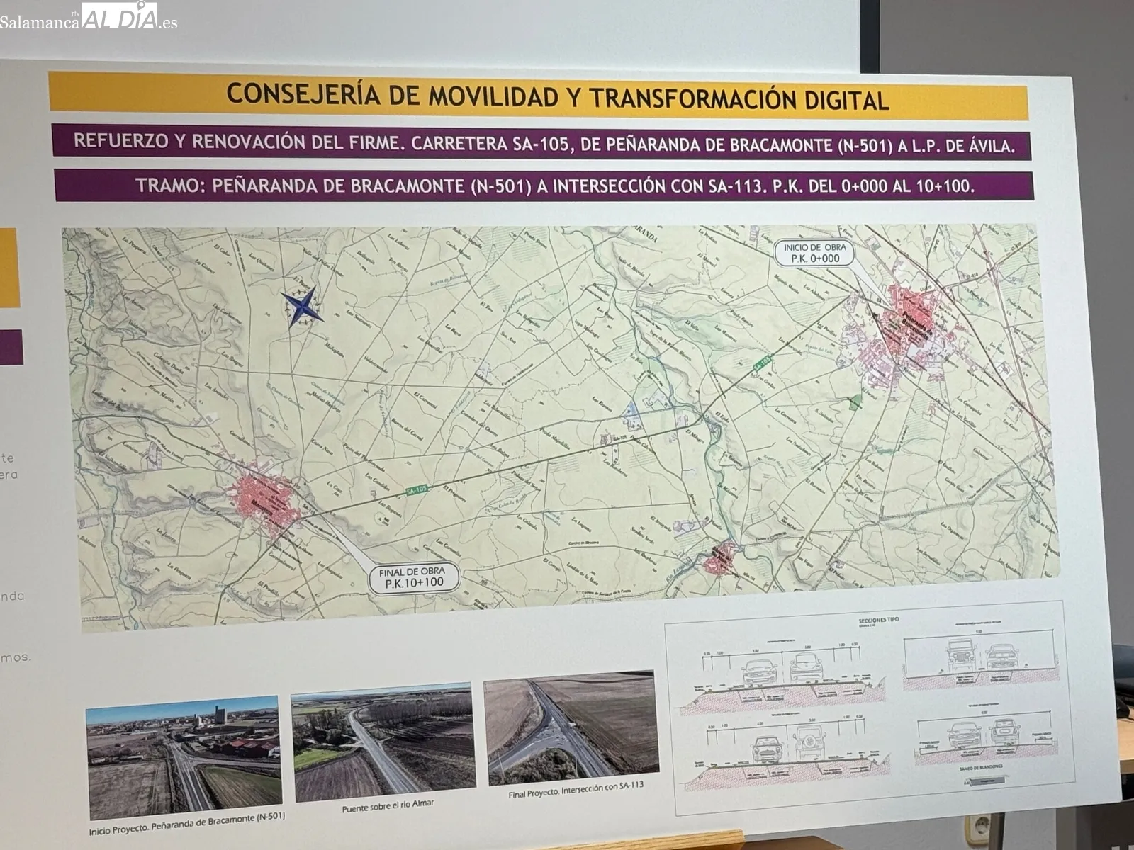 Foto 10 - La Junta presenta en Pe&ntilde;aranda la renovaci&oacute;n total de la carretera entre la ciudad y el l&iacute;mite con &Aacute;vila con 4,5 millones estimados