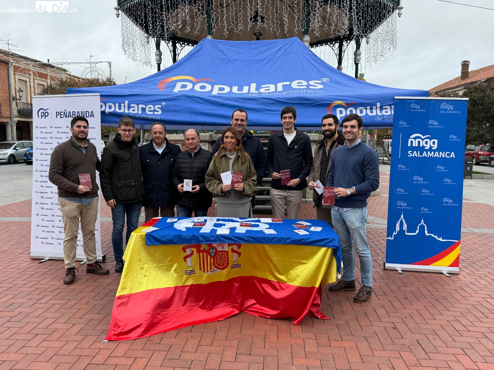 El PP reivindica en Peñaranda el valor de la Constitución frente a la red de mentiras del PSOE y Sánchez