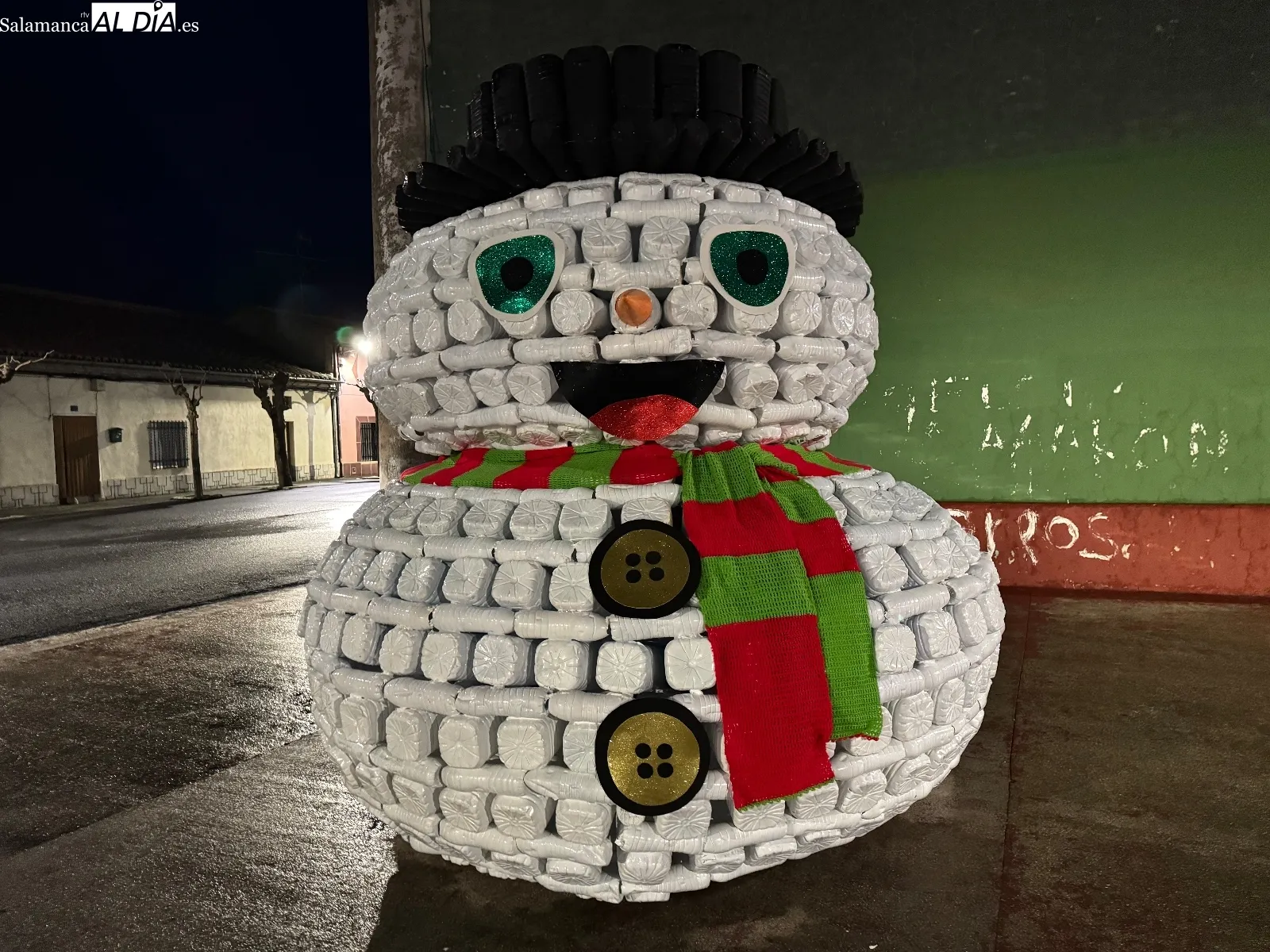 Foto 2 - El Campo de Pe&ntilde;aranda ilumina su Navidad con el orgullo de un pueblo unido en su decoraci&oacute;n artesanal y sostenible