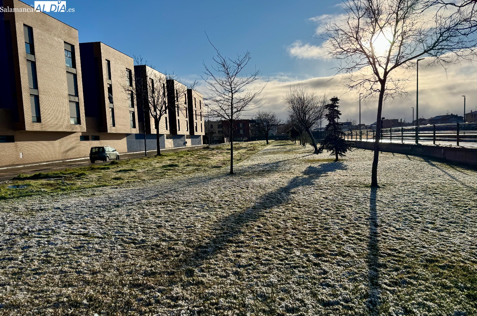 La nieve se deja sentir en Peñaranda