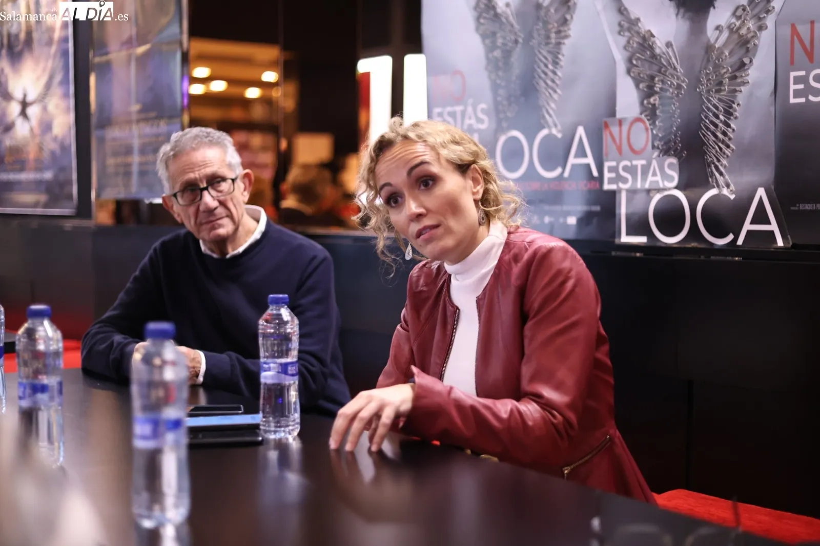 María Bestar, en el hall de los cines Van Dyck de Salamanca. Foto: David Sañudo