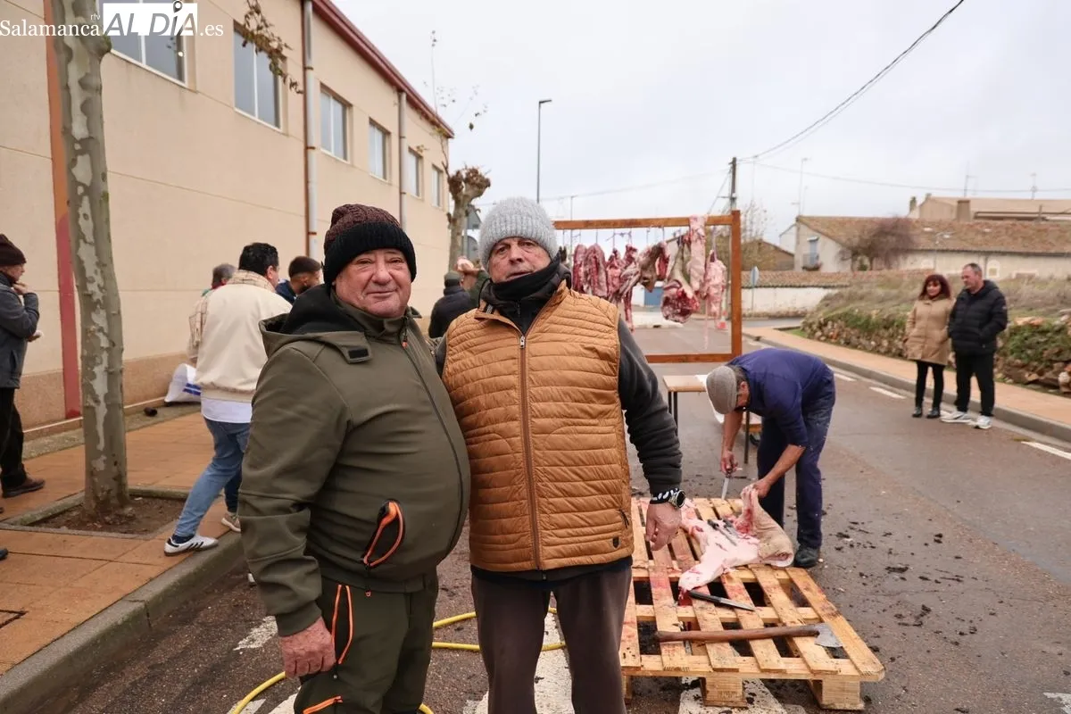 Matanza tradicional este sábado en San Pedro de Rozados. Fotos: David Sañudo