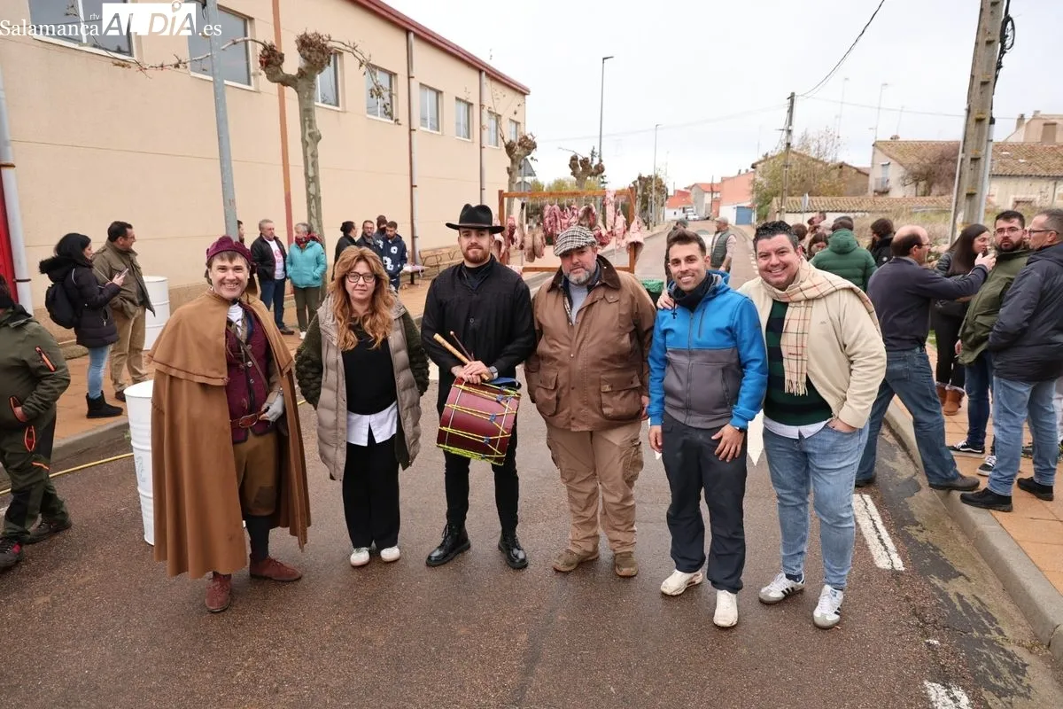 Matanza tradicional este sábado en San Pedro de Rozados. Fotos: David Sañudo