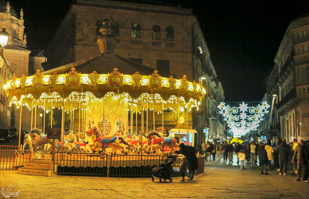 Carrusel en la plaza de Anaya, Salamanca