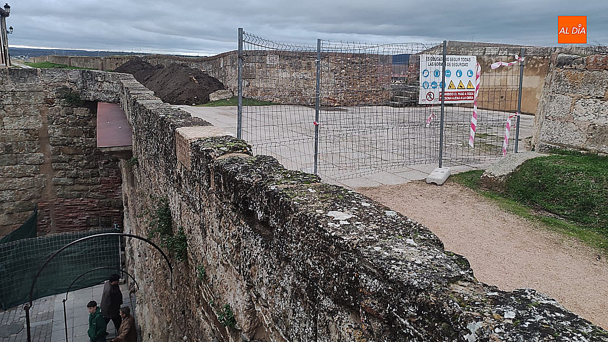 Obras adarve muralla Ciudad Rodrigo, programa INTERREG VI España–Portugal