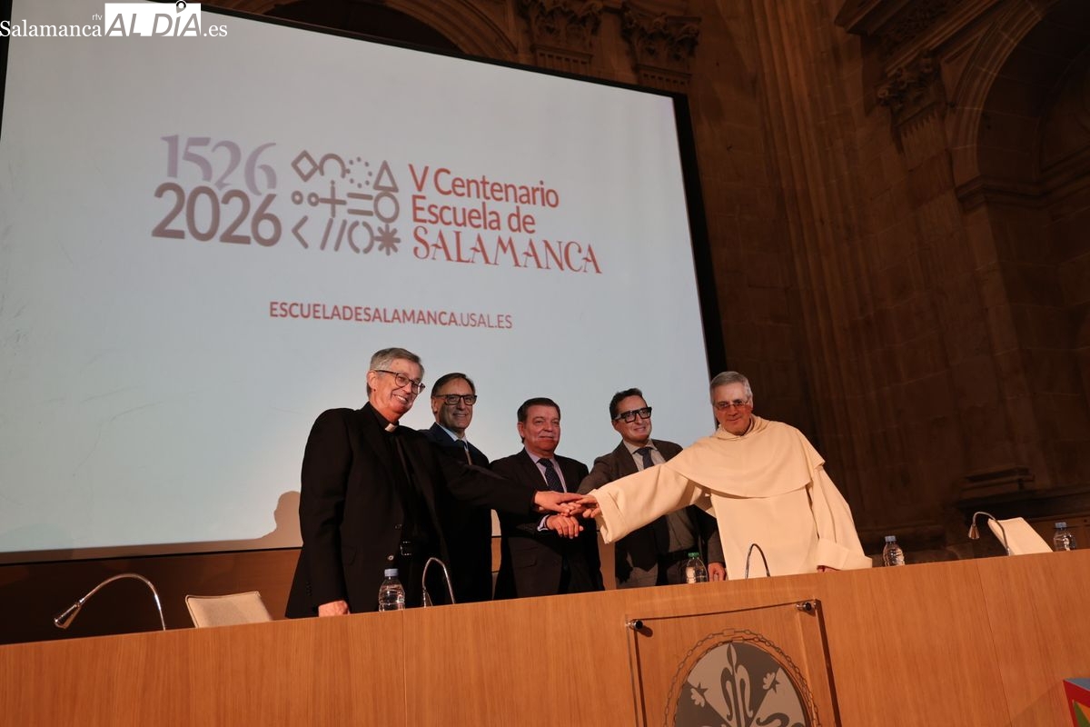 Salamanca firma el protocolo del V Centenario de la Escuela de Salamanca 2026