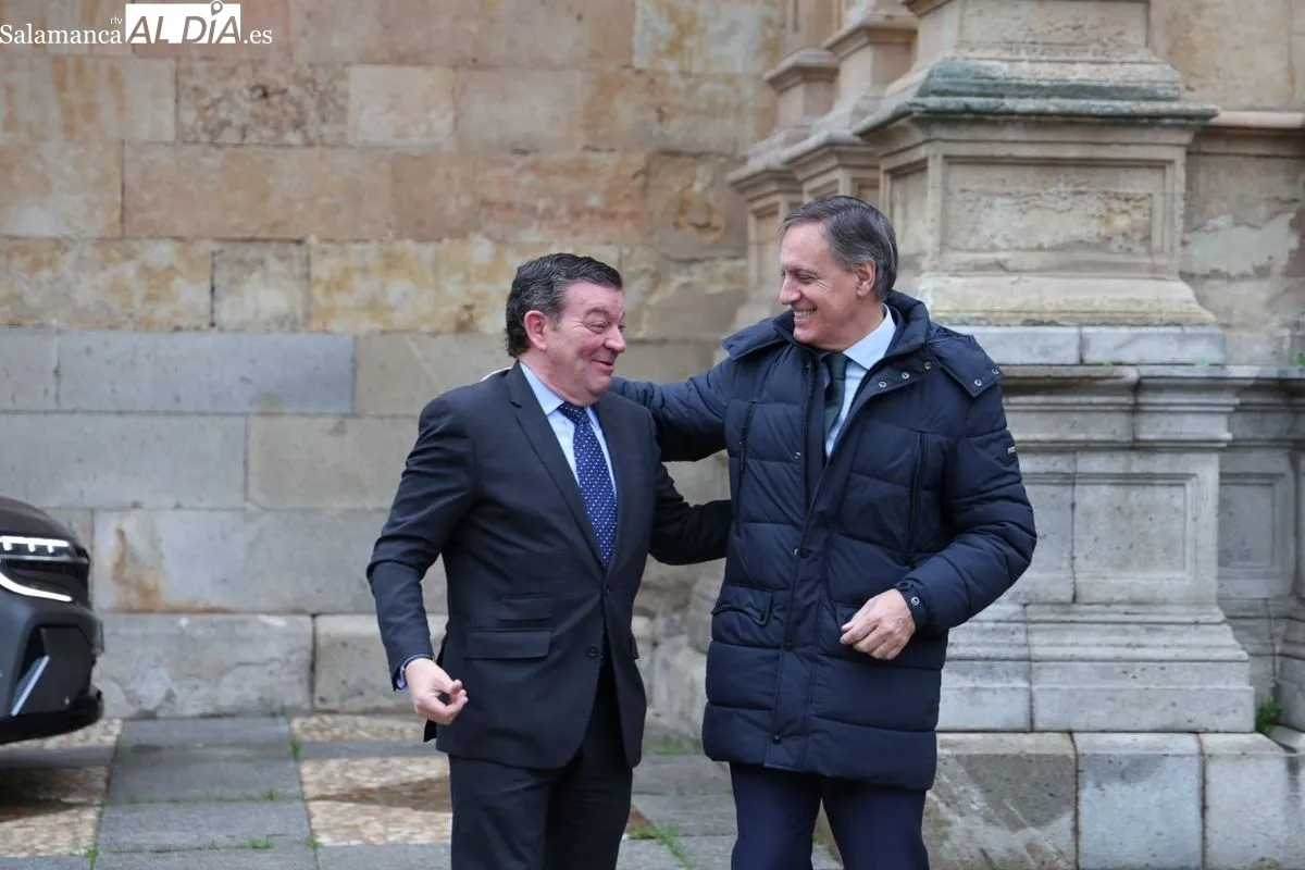Encuentro para la firma del protocolo del V Centenario de la Escuela de Salamanca 2026. Foto de David Sañudo