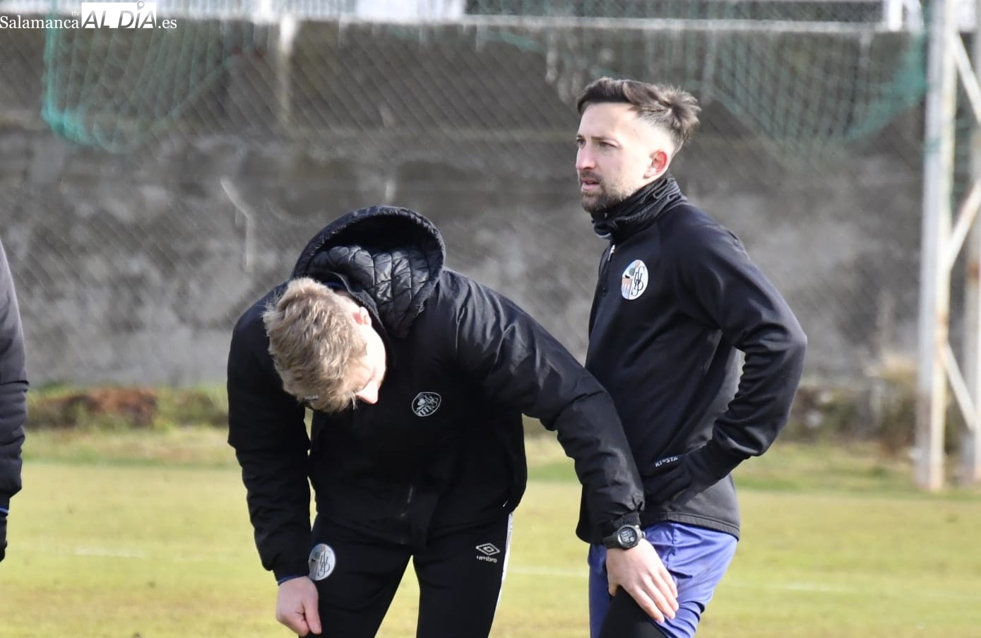 FOTOS | Parra se retira de un entrenamiento del Salamanca UDS sin los lesionados Davo y Dani Hernández