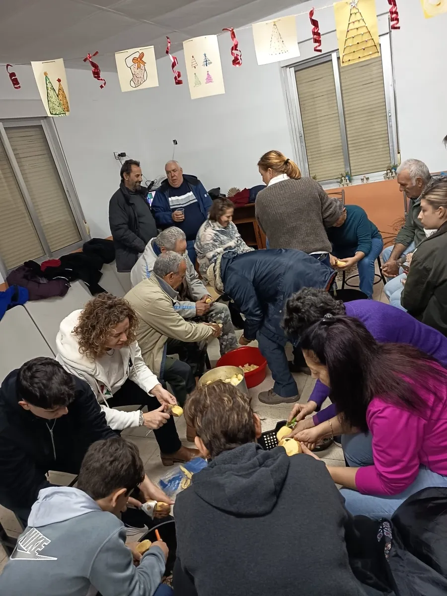 Preparación de las morcillas en Peralejos de Arriba