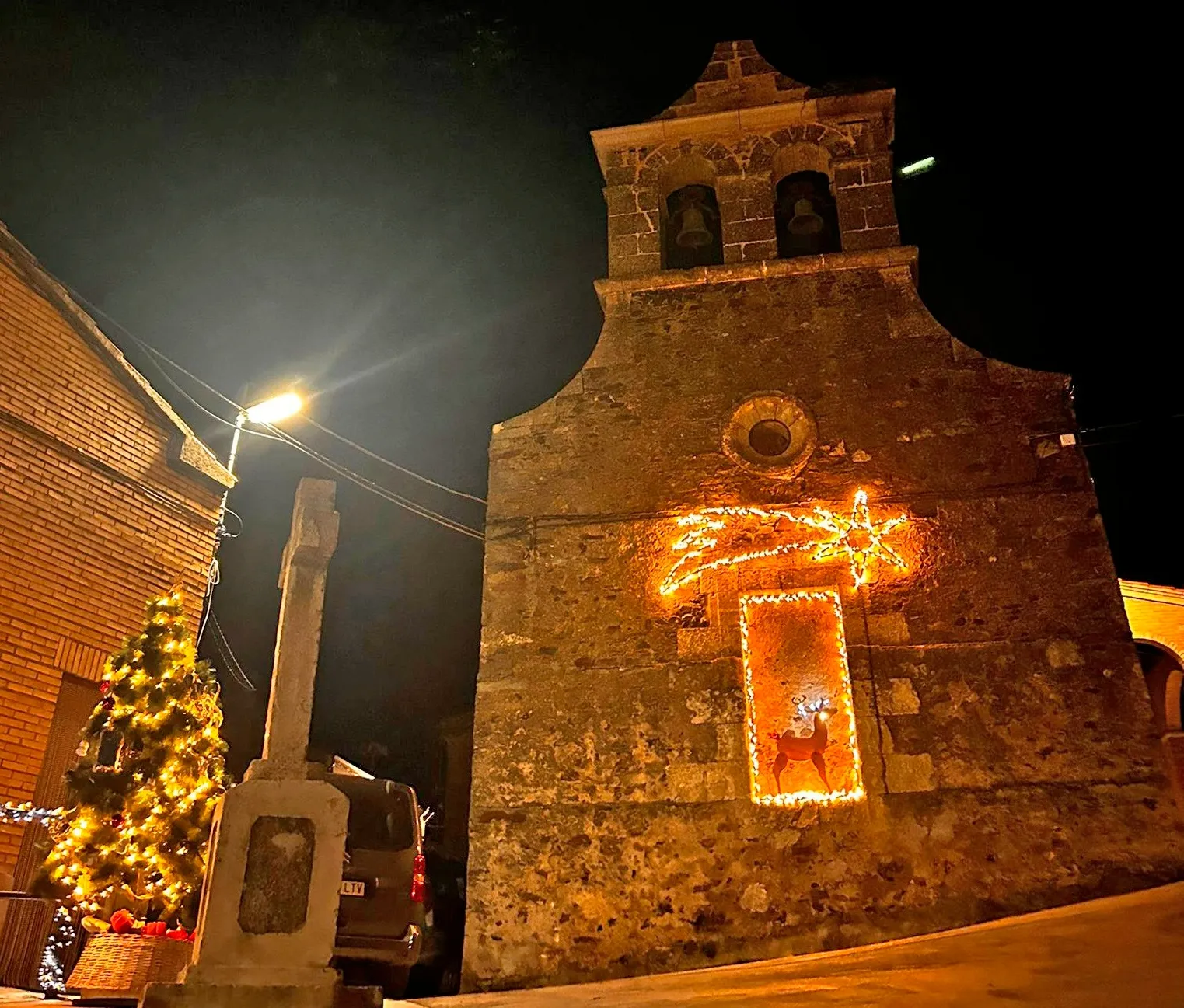 Adornos navideños en La Atalaya