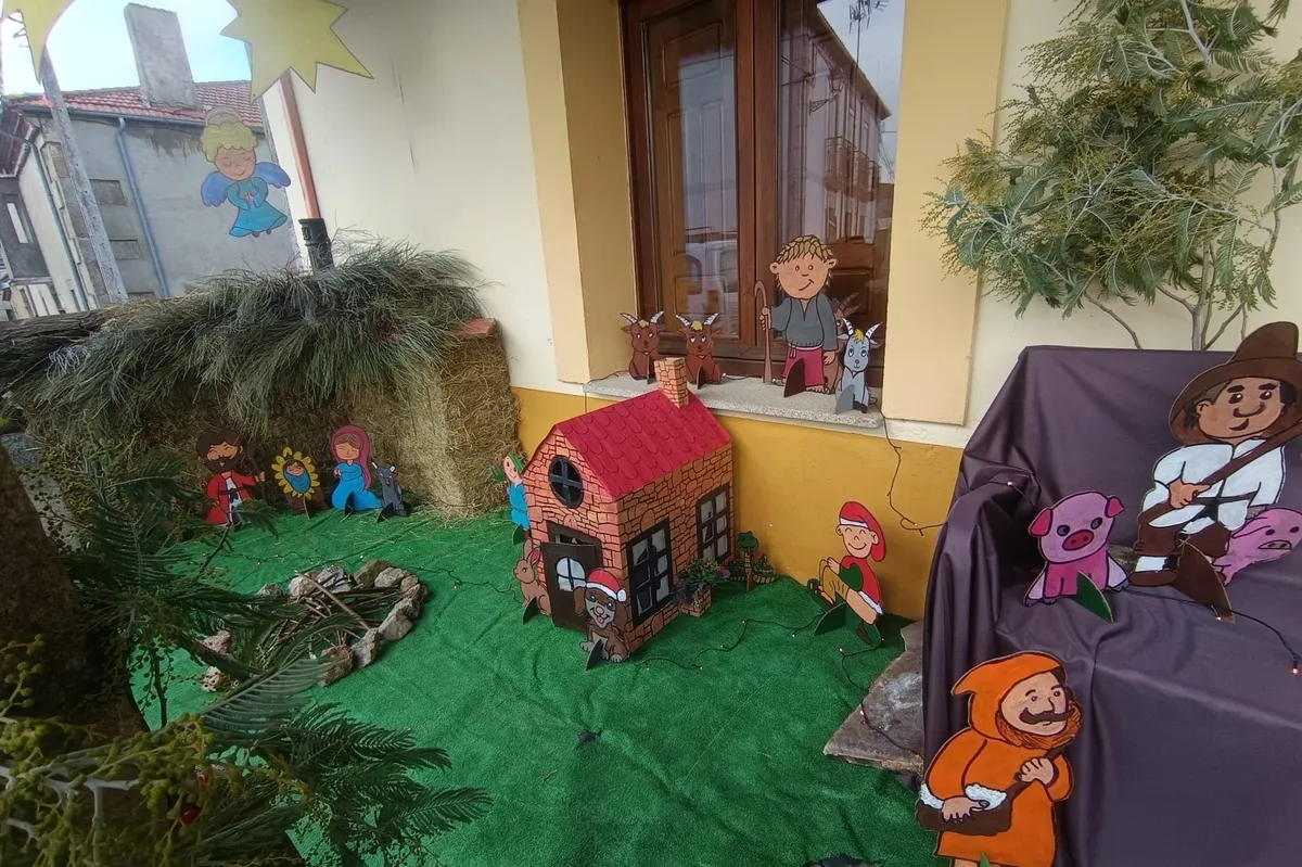 Belén de siluetas en Bañobárez 