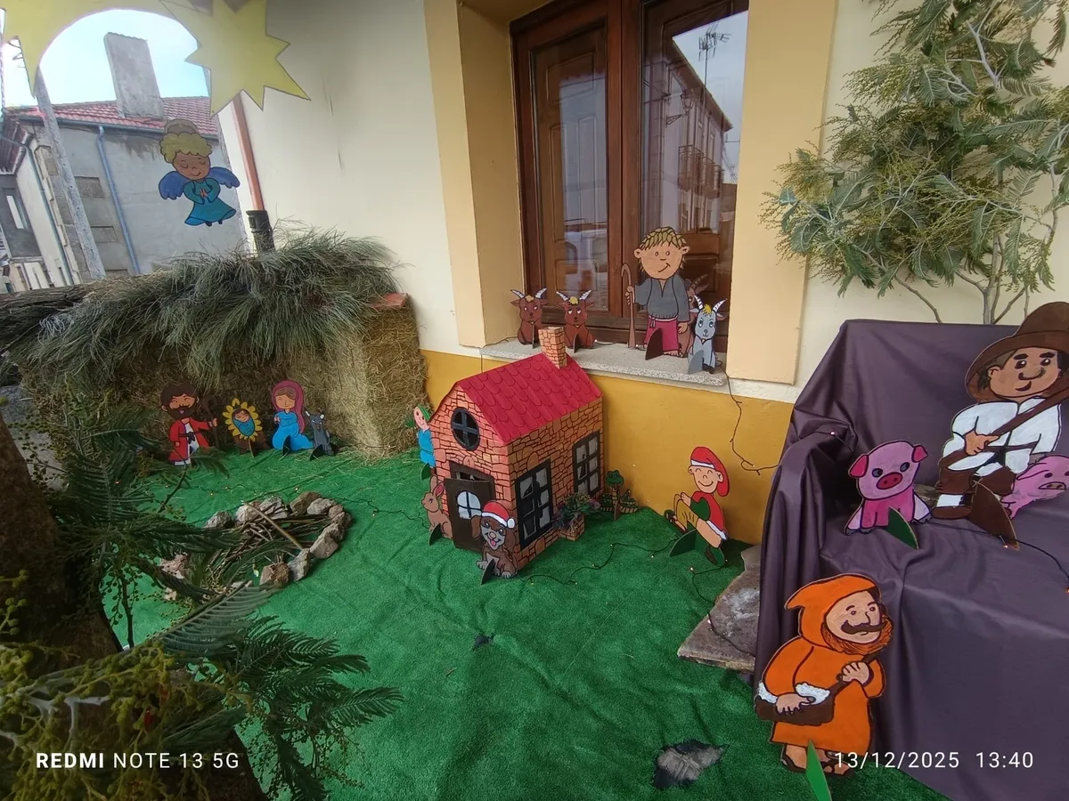 Belén de siluetas en Bañobárez 