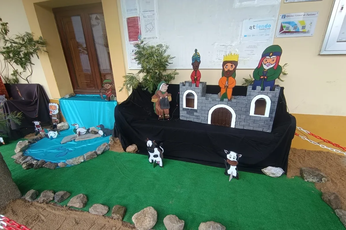 Belén de siluetas en Bañobárez 