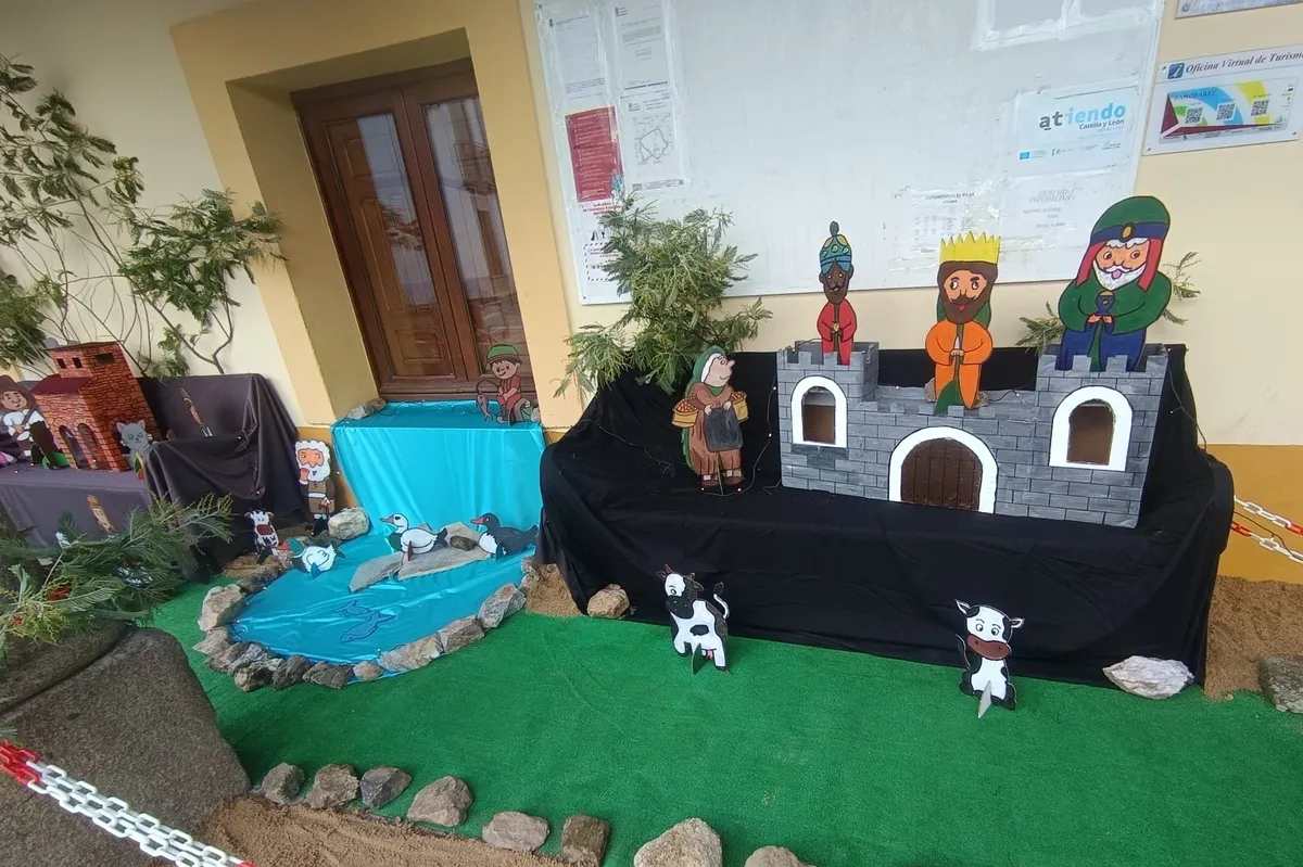 Belén de siluetas en Bañobárez 
