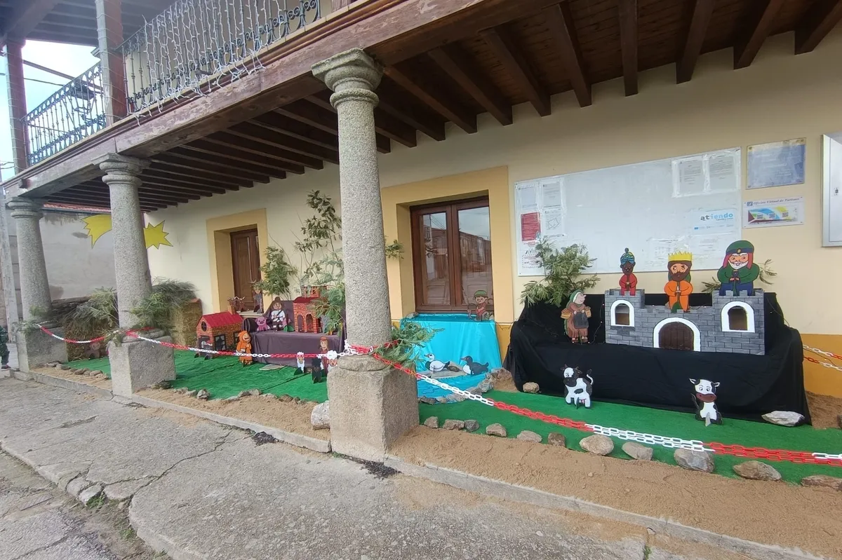 Belén de siluetas en Bañobárez 