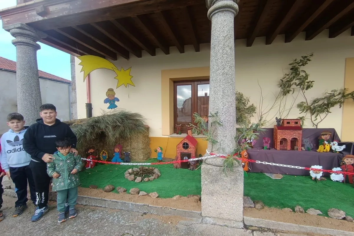 Belén de siluetas en Bañobárez 