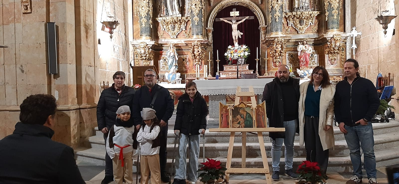 María Caamaño inaugura la Navidad en Cantalpino (Salamanca)