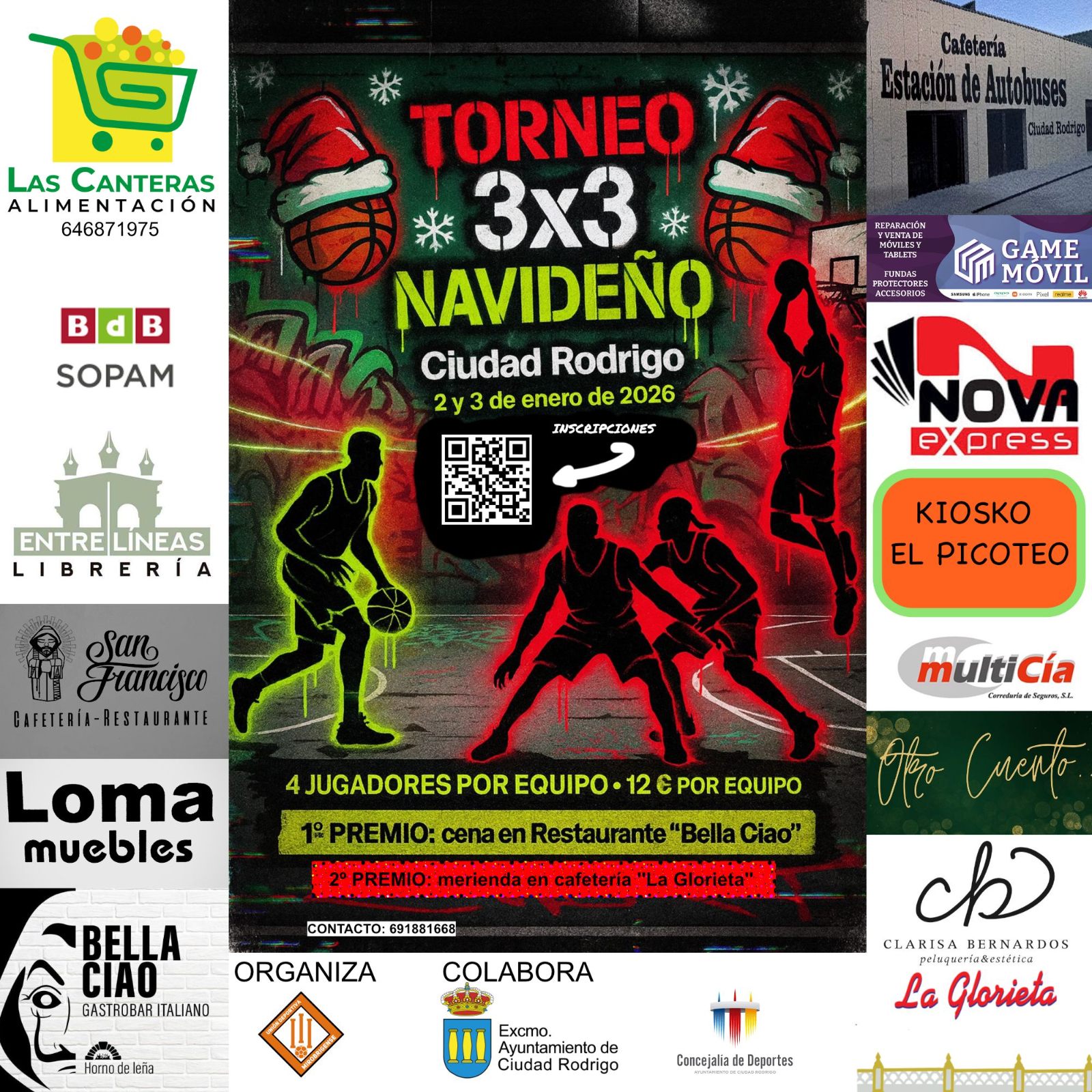 Torneo baloncesto 3x3 en Ciudad Rodrigo 2 y 3 de enero