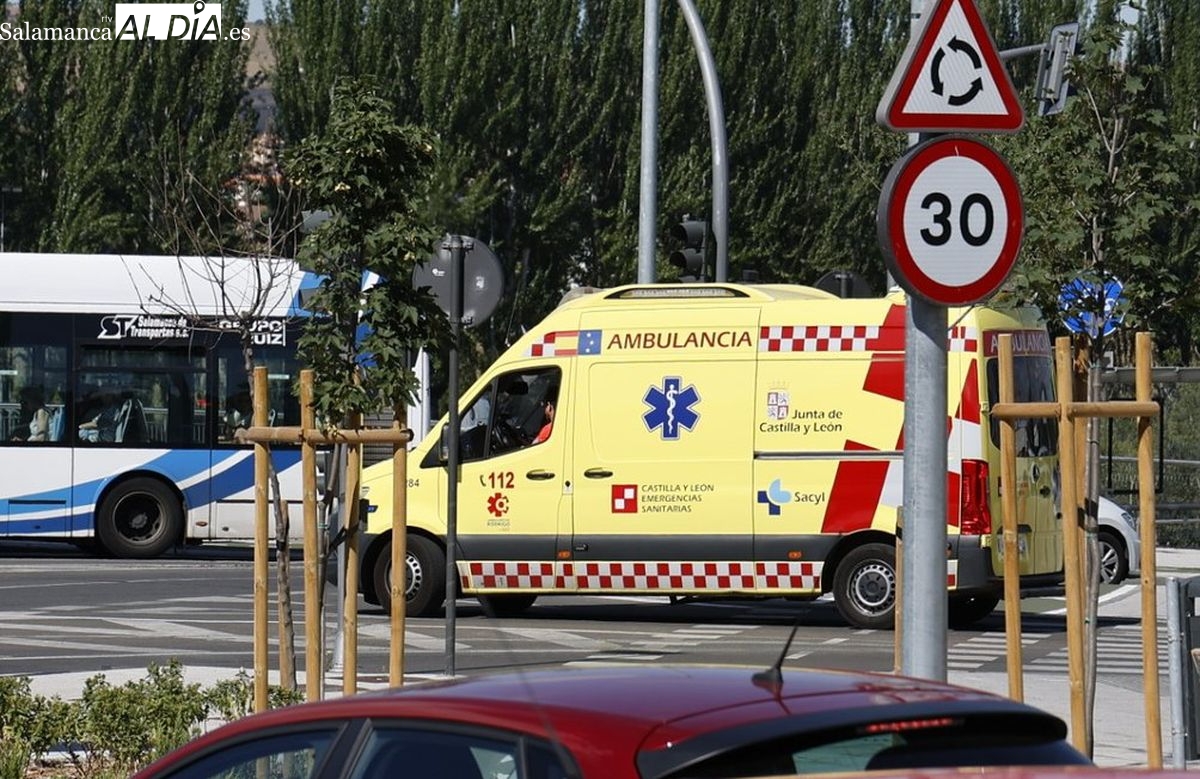 Accidente en Salamanca: una herida en la carretera de Zamora