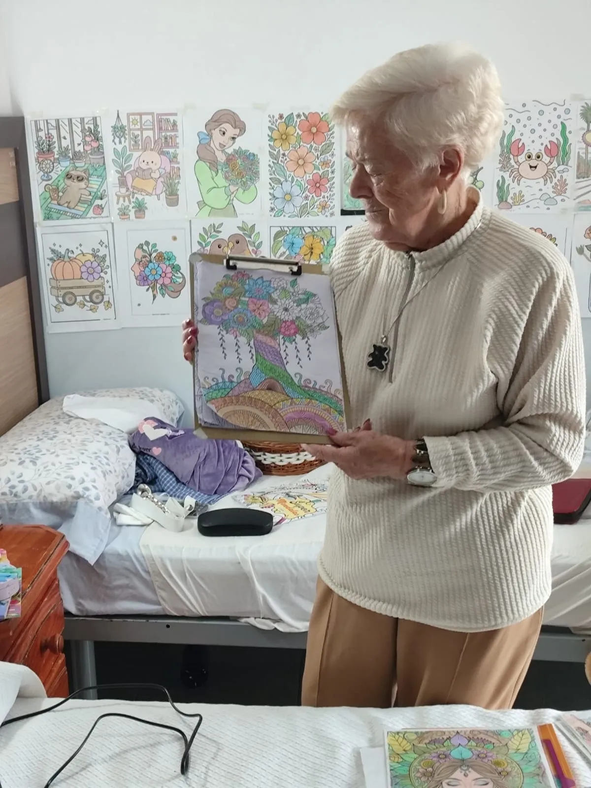 Foto 3 - Mar&iacute;a Garc&iacute;a (91 a&ntilde;os), la reina del Mandala