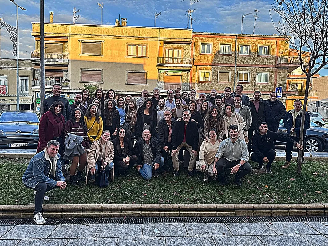 Asistentes a la cena de navidad del Club de Pádel