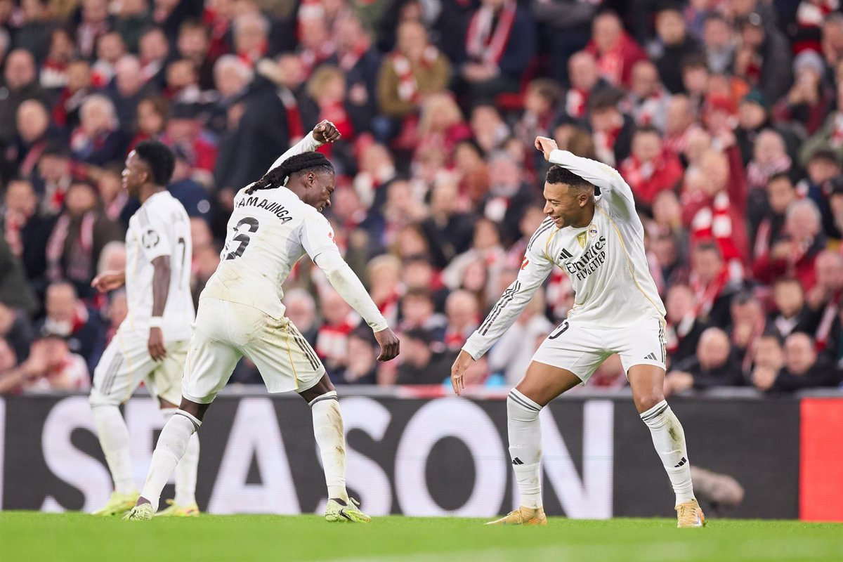 El Real Madrid respira con una goleada en San Mamés (0-3)