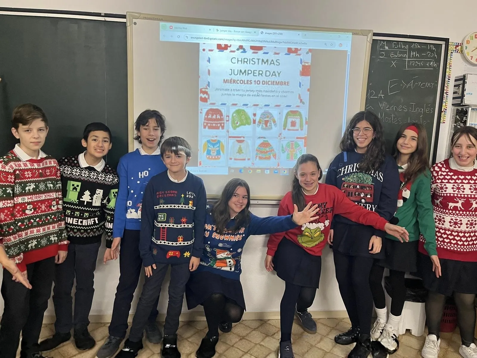 Foto 2 - FOTOS | El Colegio salmantino que se llena de jers&eacute;is navide&ntilde;os y creatividad con el Christmas Jumper Day