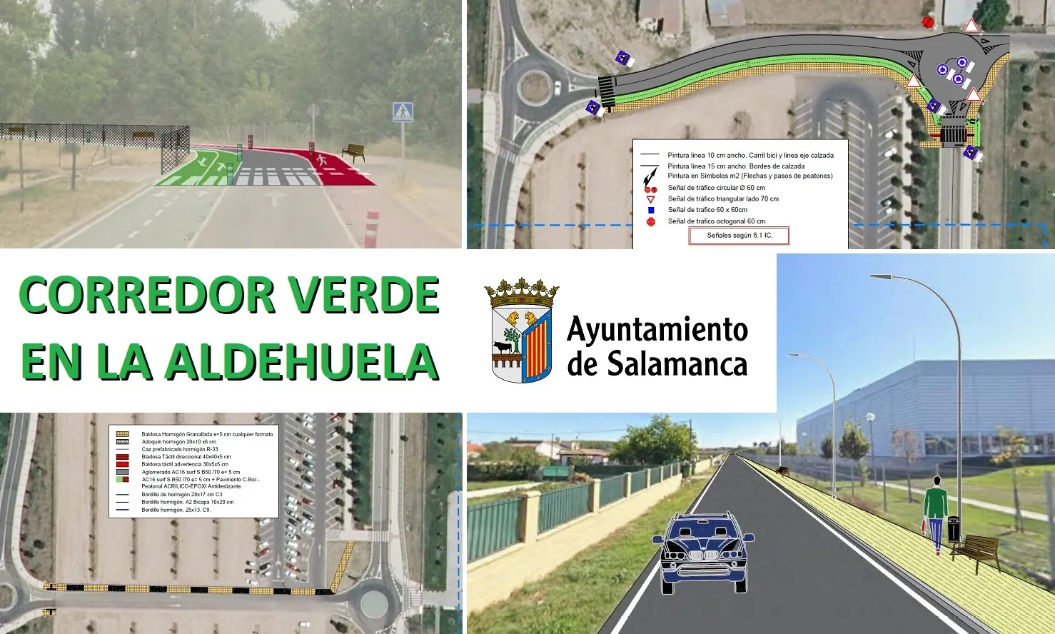 Recreación de uno de los tramos de este nuevo corredor verde en la Aldehuela