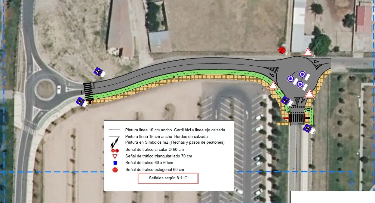 Recreación de uno de los tramos de este nuevo corredor verde en la Aldehuela