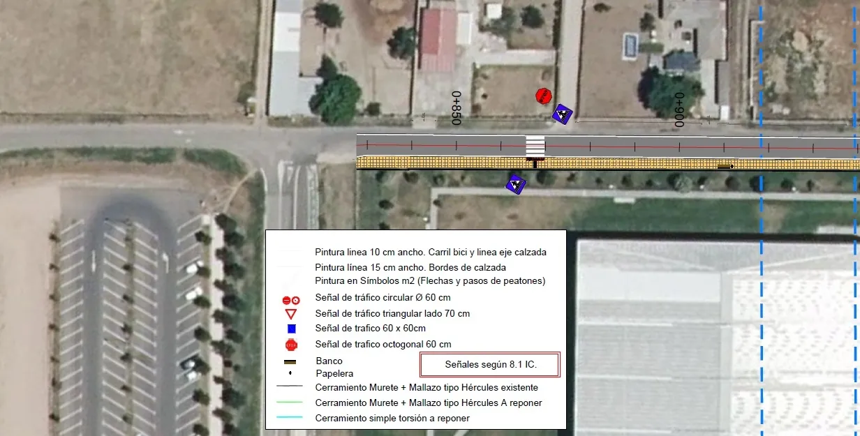 Recreación de uno de los tramos de este nuevo corredor verde en la Aldehuela