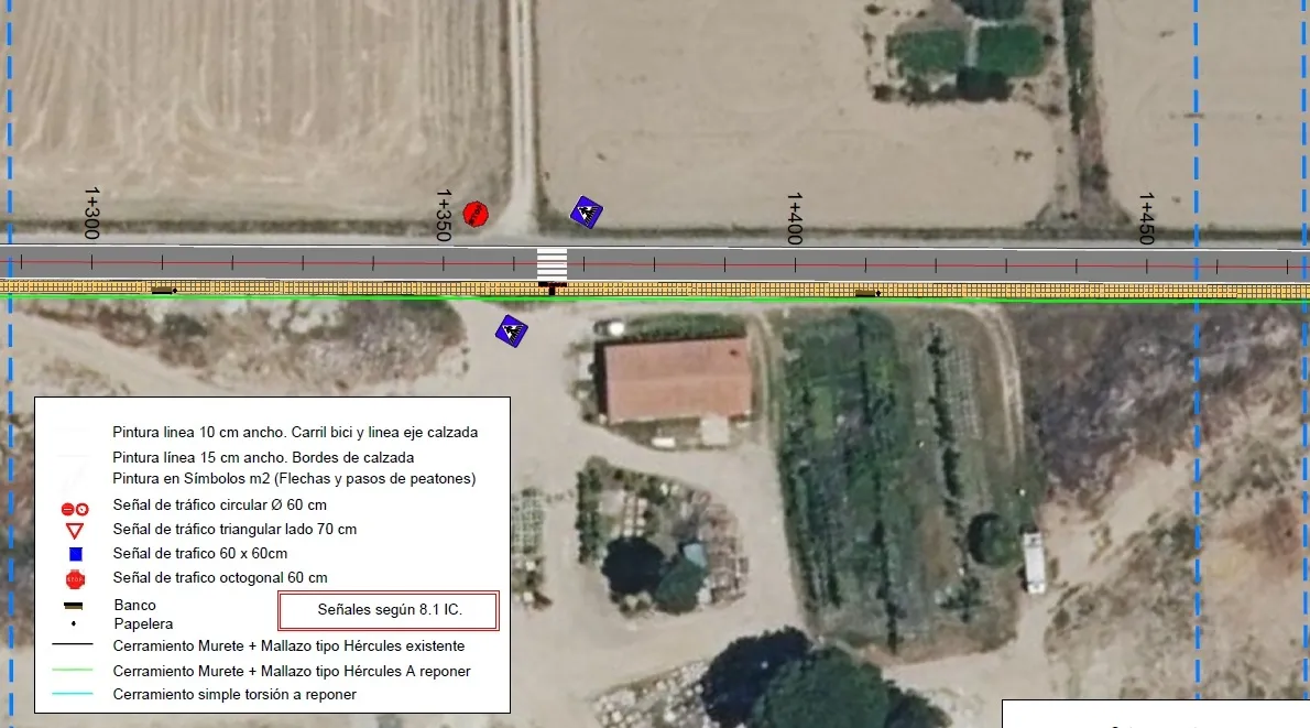 Recreación de uno de los tramos de este nuevo corredor verde en la Aldehuela