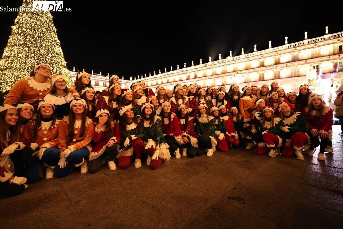 Cabalgaza de Papá Noel en el centro de Salamanca | FOTOS: David Sañudo
