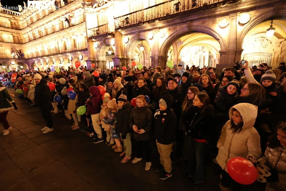 Cabalgaza de Papá Noel en el centro de Salamanca | FOTOS: David Sañudo