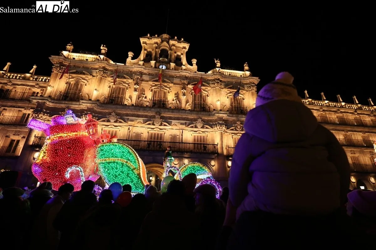 Cabalgaza de Papá Noel en el centro de Salamanca | FOTOS: David Sañudo