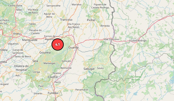 Terremoto en Ciudad Rodrigo: seísmo de 4,1 desde Portugal