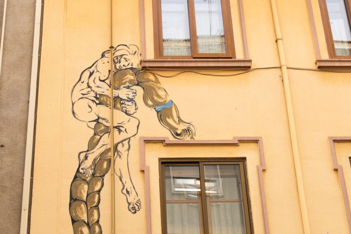 Mural en el barrio del Oeste