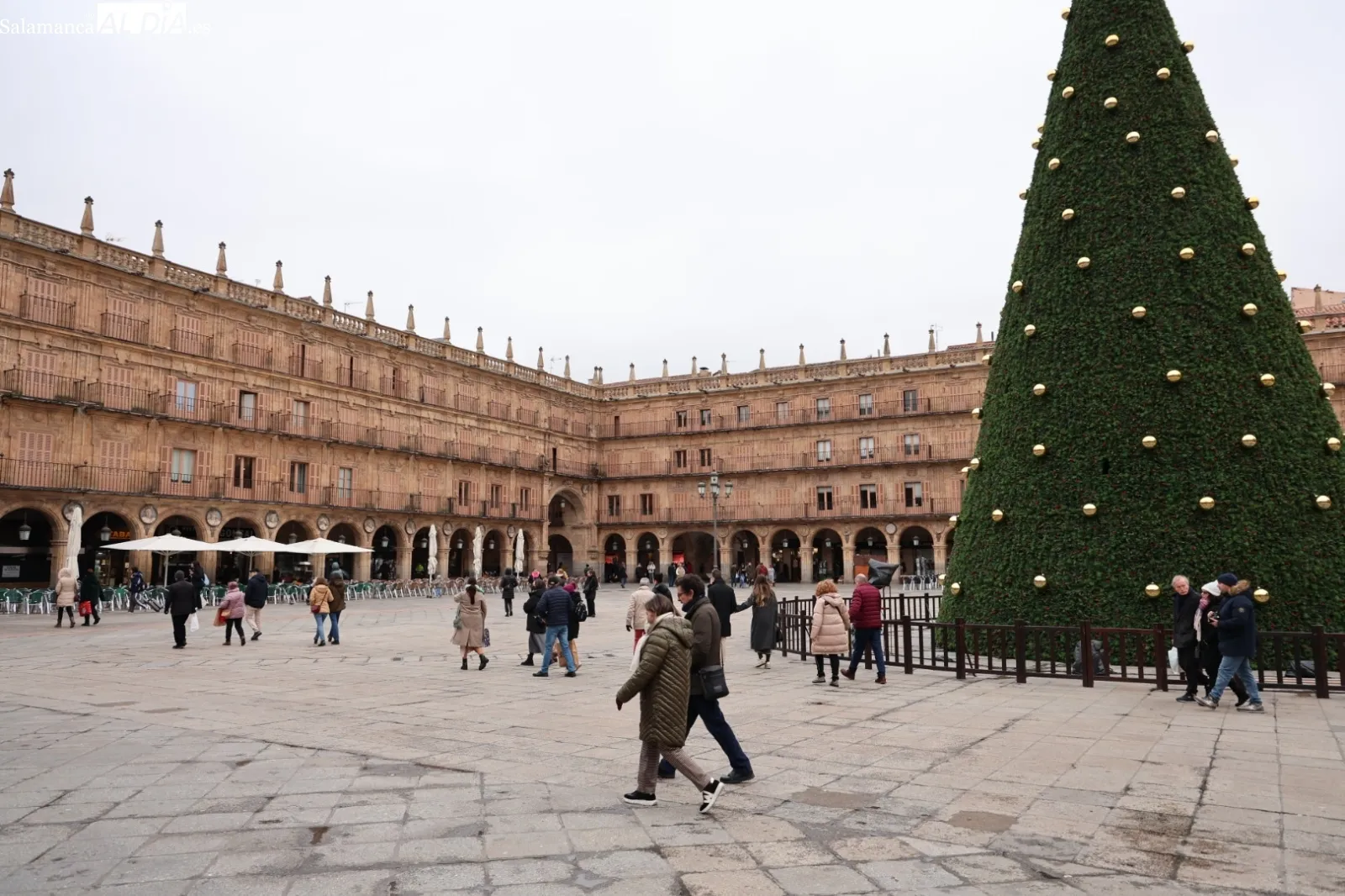 El frío intenso vacía el centro de Salamanca en el último domingo de la Navidad | Fotos: David Sañudo