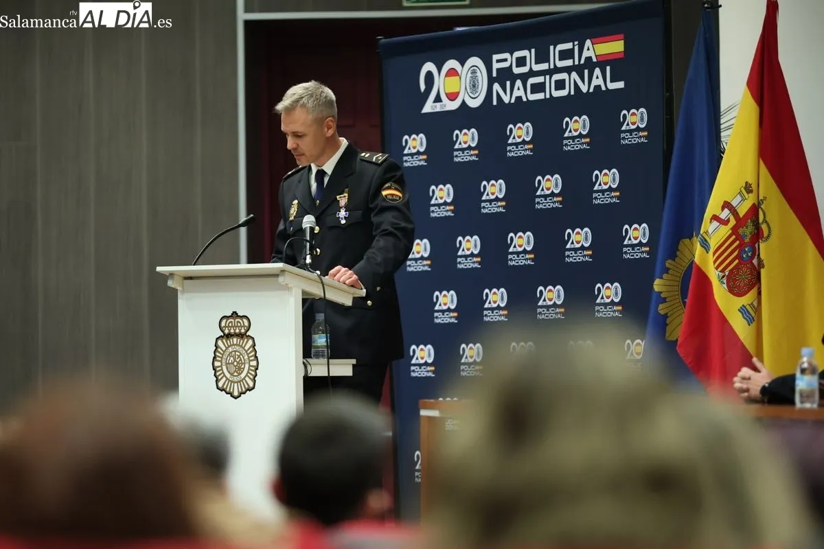 Entrega de condecoraciones en Salamanca por el 202 aniversario de la Policía Nacional. Foto de David Sañudo