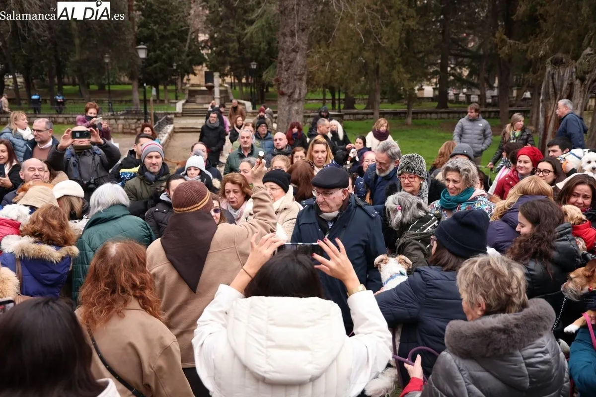 Bendición de los animales en el Campo de San Francisco de Salamanca. Foto: David Sañudo