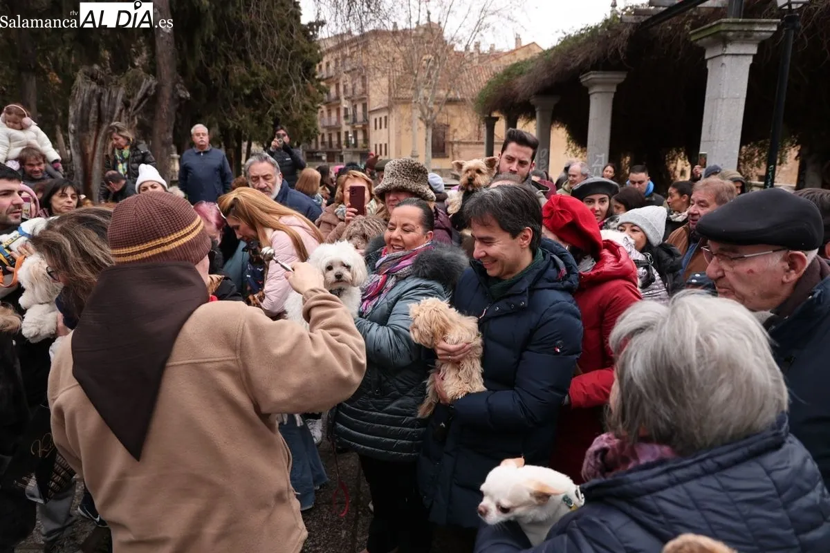 Bendición de los animales en el Campo de San Francisco de Salamanca. Foto: David Sañudo