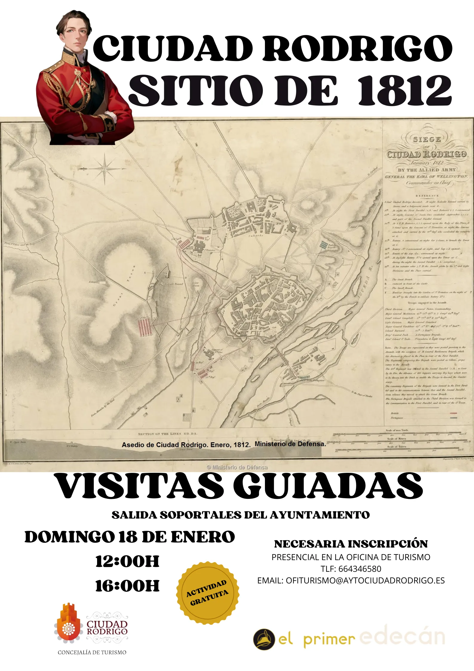 Foto 3 - Ciudad Rodrigo rememora la liberaci&oacute;n de la ciudad 1812 con dos visitas guiadas gratuitas este domingo