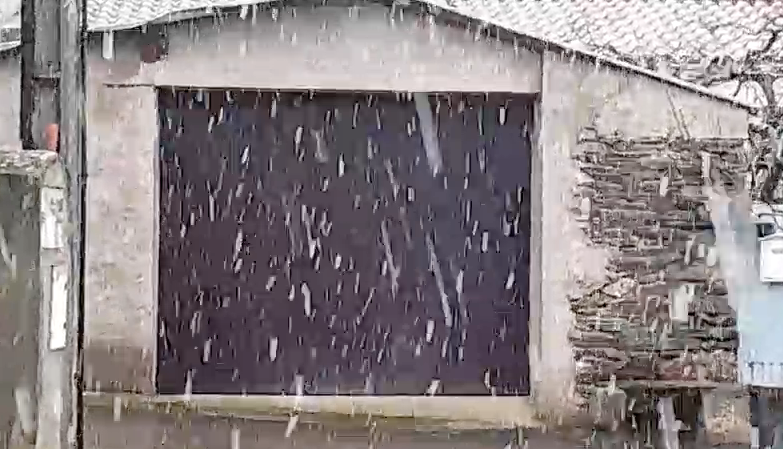 VÍDEO |Nieve en Salamanca: intensa nevada en Ventas de Garriel