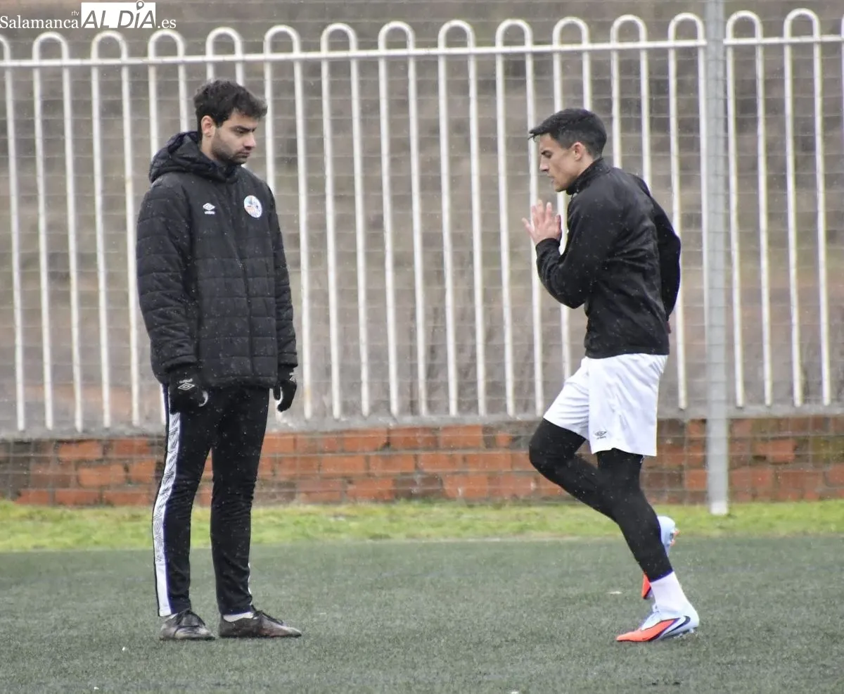 El Salamanca UDS prepara con intensidad 'la final' ante el Coruxo | Fotos: Salamanca RTV Al Día